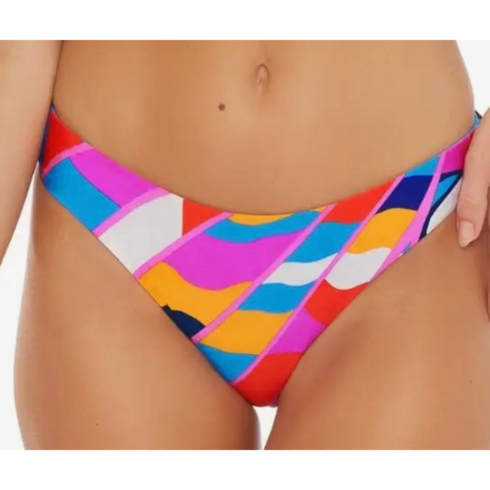 Trina Turk Rio Reversible French Cut Hipster Bikini Bottom 4 NWOT